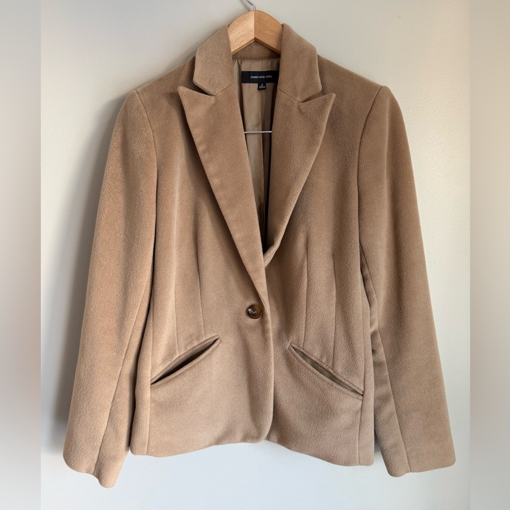 Jones New York Camel Blazer Size 8